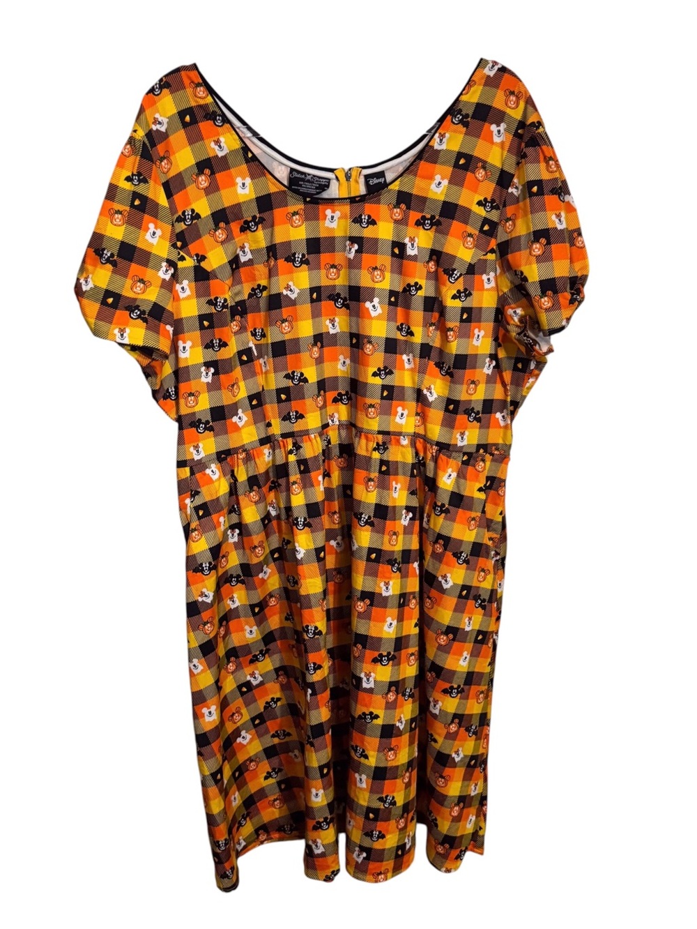 Stitch Shoppe By Loungefly Size 3XL Halloween Gingham Mickey Dress Disney Flare